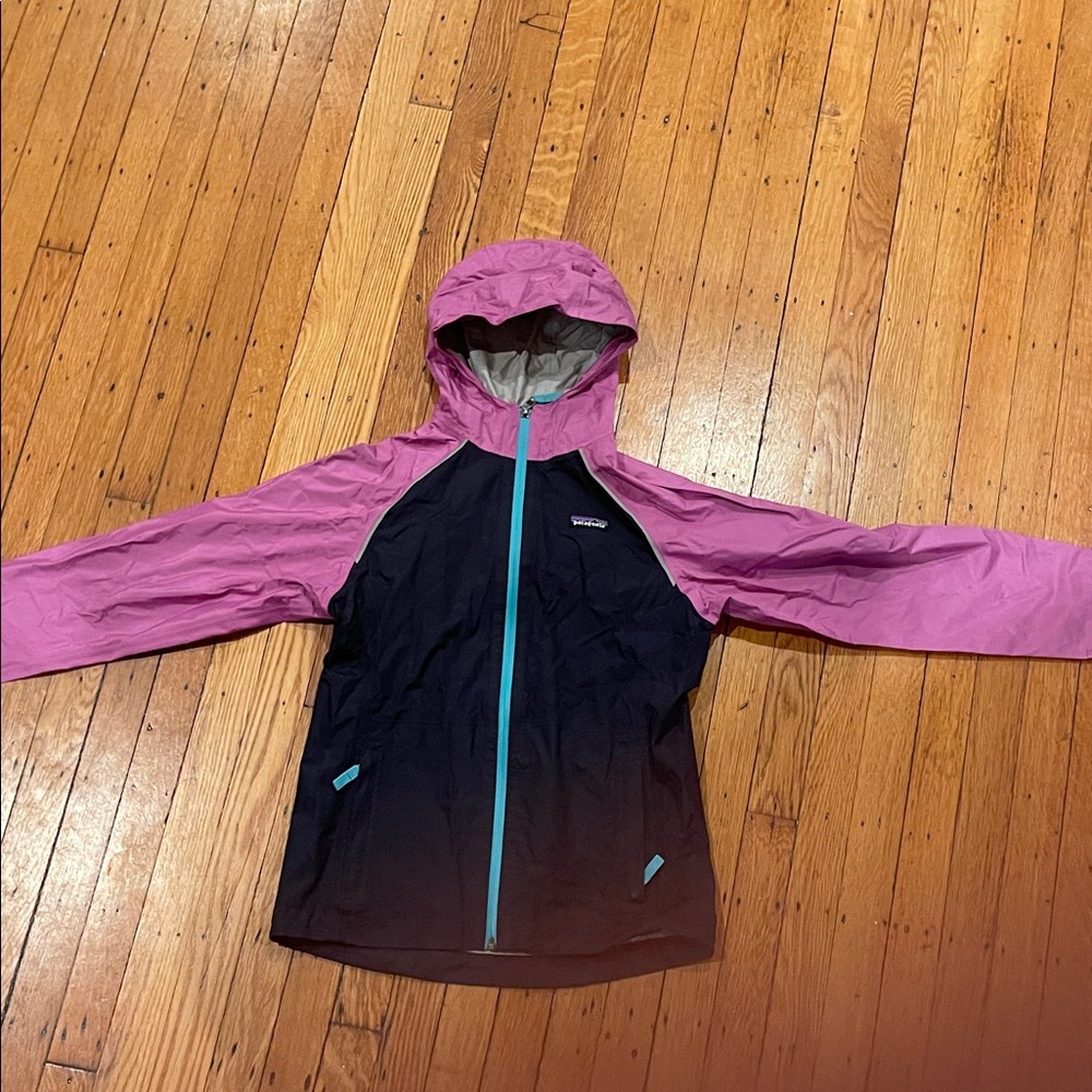 Patagonia girls rain jacket